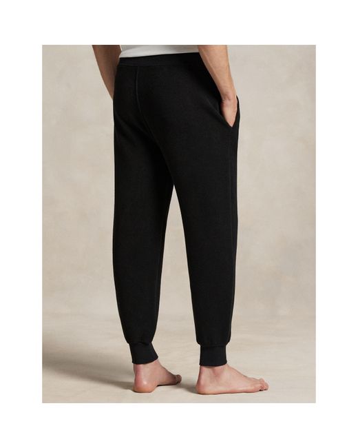 Polo Ralph Lauren Black Lounge Closed Hem Tapered Joggers for men
