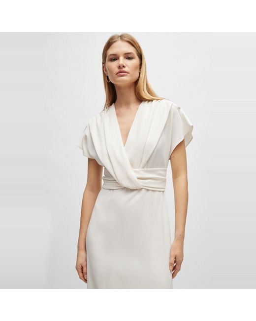 Boss White Debasa2 T-Shirt Dress