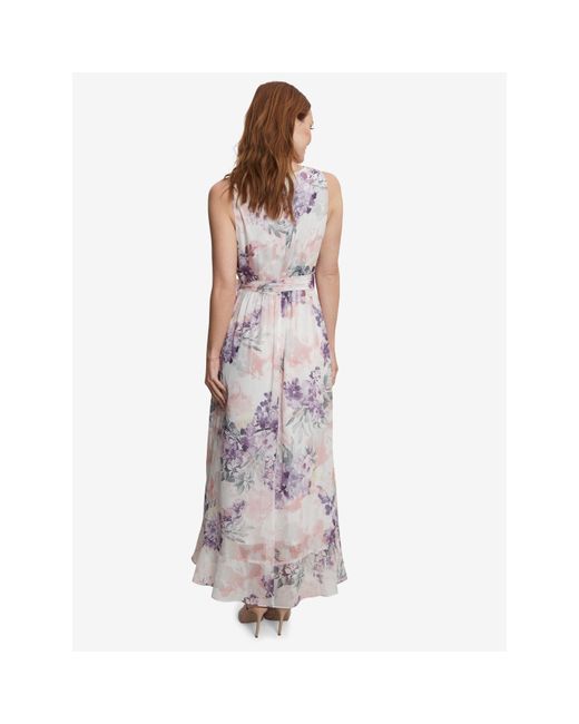 Gina Bacconi Multicolor Charly Long Printed Sleeveless Dress