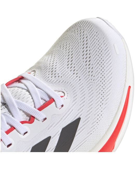 Adidas White Supernova Rise 2 Running Low-Top Trainers