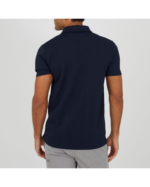 Brave Soul Blue Bs Sht Sleeved Polo Sn63 for men