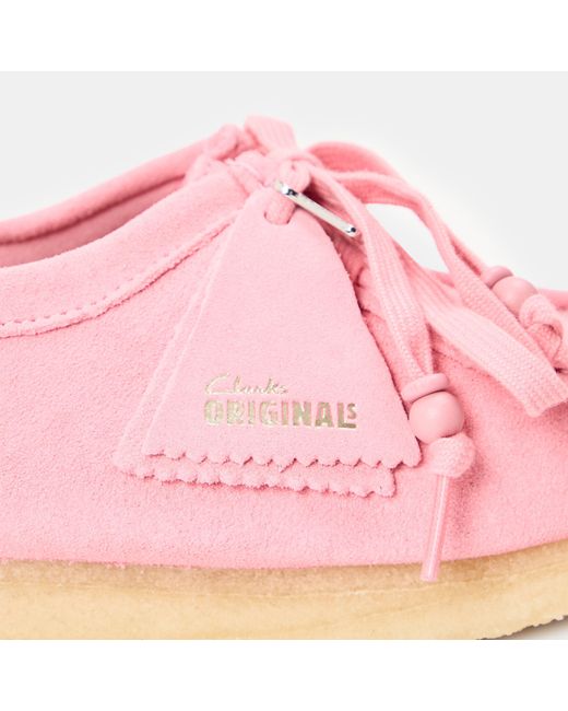 Clarks Pink Wallabee Moc Toe Formal Shoes