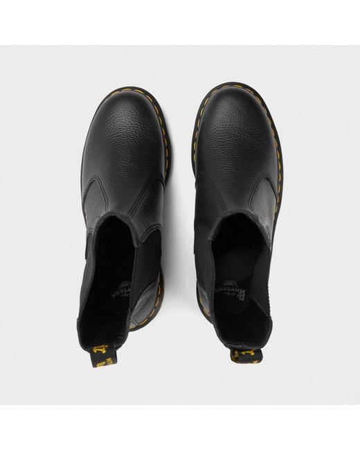 Dr. Martens Black 2976 Hi Milled Nappa Chelsea Boots