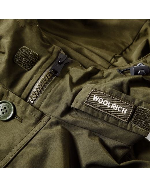 Woolrich Green Wool Lt Ramar Parka for men