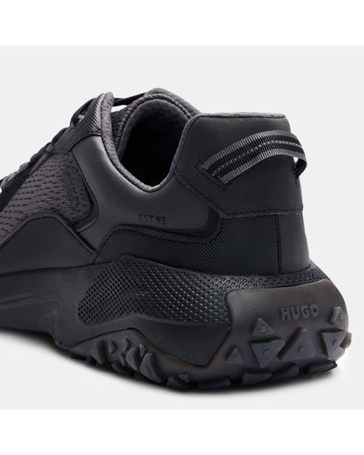 HUGO Black Cyrus Low-Top Trainers for men