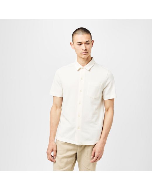 Tommy Hilfiger White Short Sleeve Plain Shirt for men