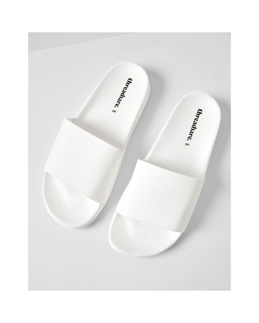 Threadbare White Arlo Flat Sandal for men