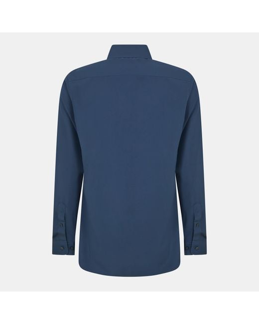 Scotch & Soda Blue Long-Sleeve Oxford Shirt for men