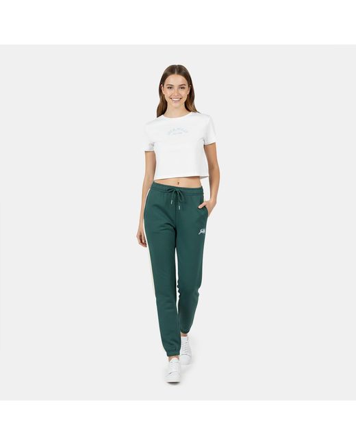 Jack Wills Green Script Cotton Mid Rise Joggers