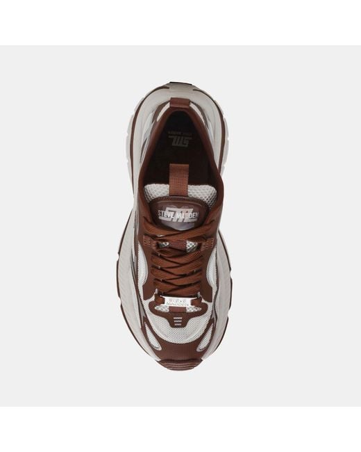 Steve Madden Brown Power 2 Low-Top Trainers