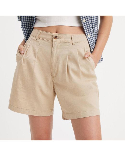 Levi's Natural Levi's Pleated Trouser Short Deep Lic