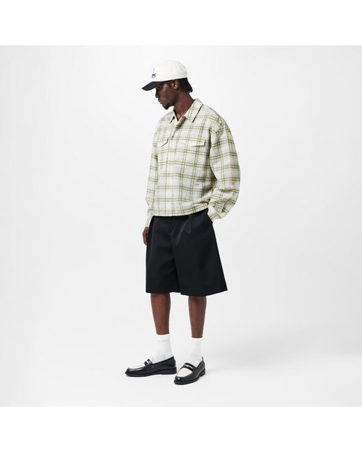 Represent Green Rep Sheer Flan Shirt, Sheer Fabric for men