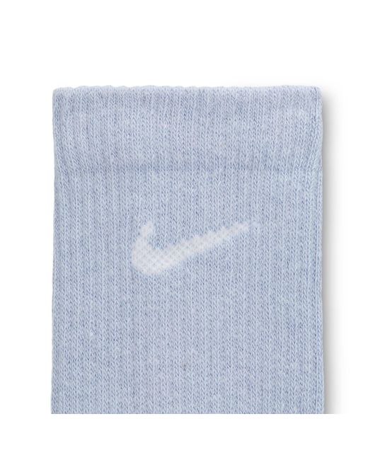 Nike Blue 3 Pack Crew Socks for men