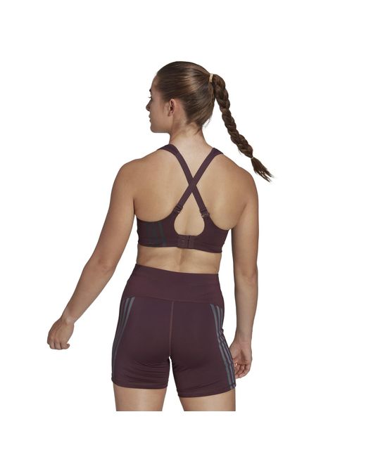 Adidas Purple Tlrd Impact Training High-Support Bra
