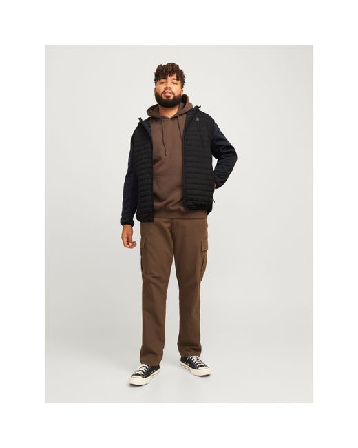 Jack & Jones Black Multi Quilted Jacket for men