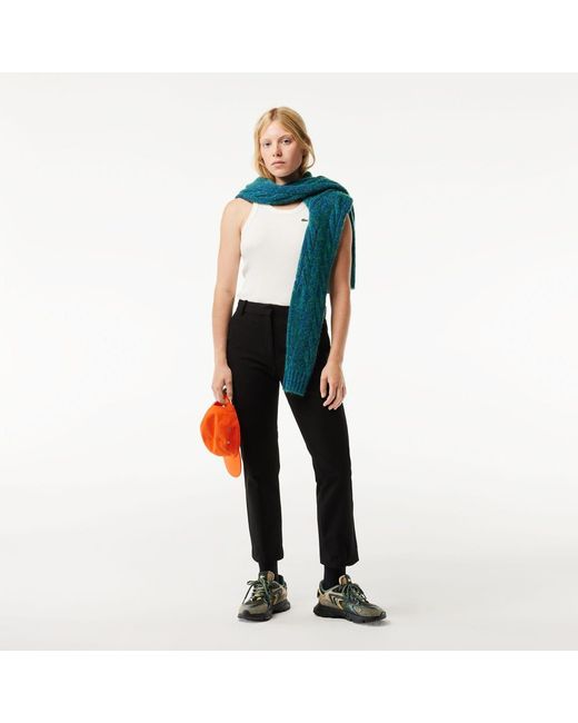 Lacoste Black Fit Stretch Cotton Chinos