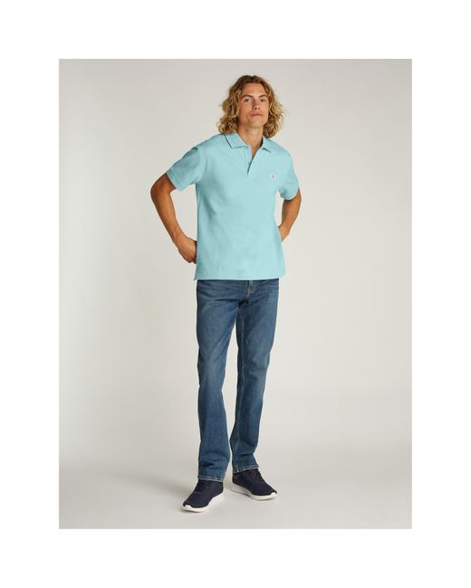 Calvin Klein Blue Short-Sleeve Polo Shirt for men