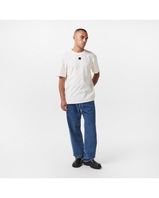 HUGO White Regular Fit Dalile T-Shirt for men