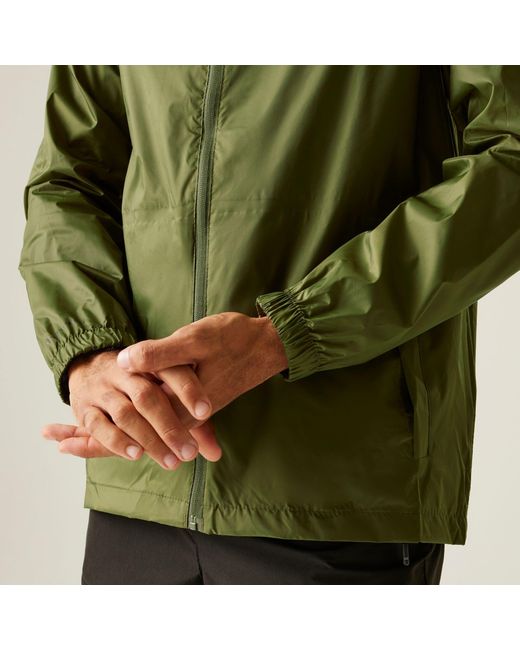 Regatta Green Pack It Iii Waterproof Jacket for men