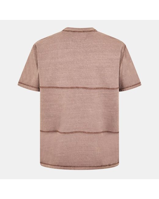 Jack Wills Pink Jw Garment Dye Regular Fit T-Shirt for men