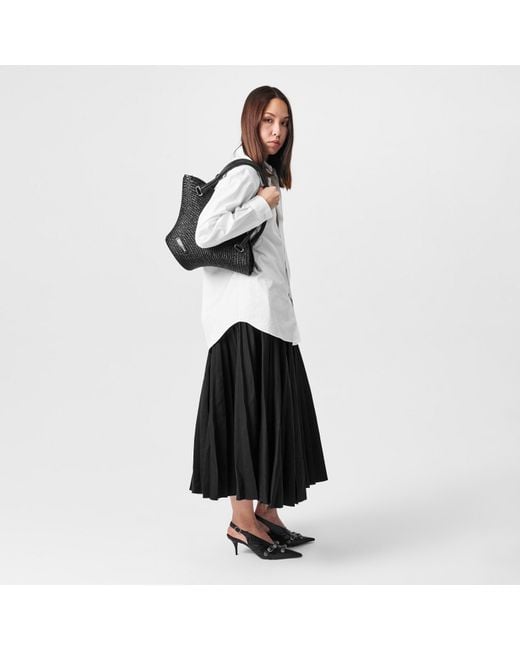 Balenciaga Black Medium Beach Tote Bag