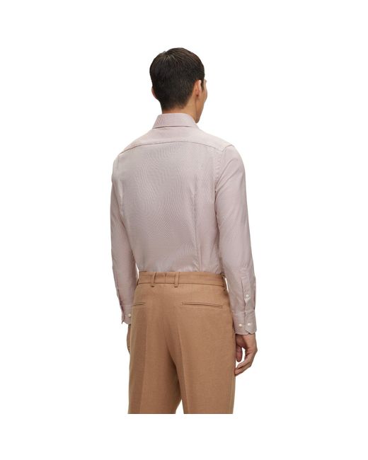 Boss Gray Long-Sleeve Plain Shirt for men