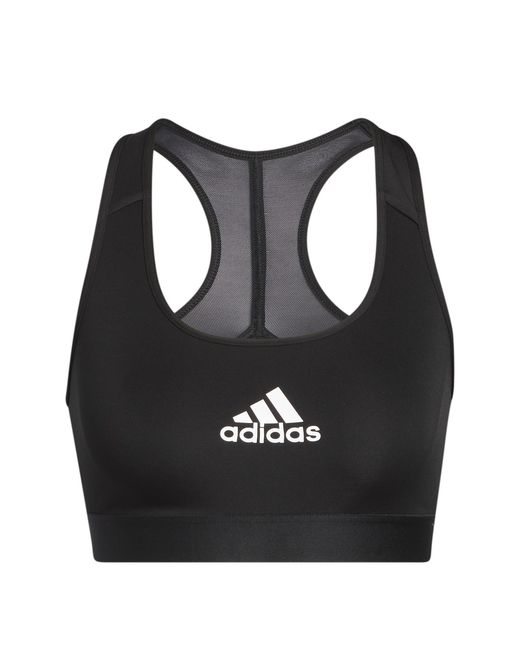 Adidas Originals Black Plus Size Training Medium Support Good Bra