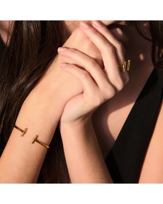 Rachel Jackson Metallic Adjustable T-Bar Bangles