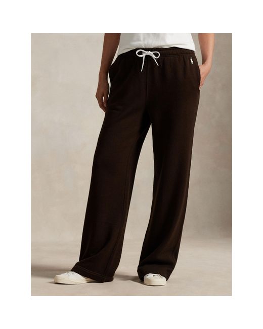 Polo Ralph Lauren Brown Wide Open Hem Fleece Joggers