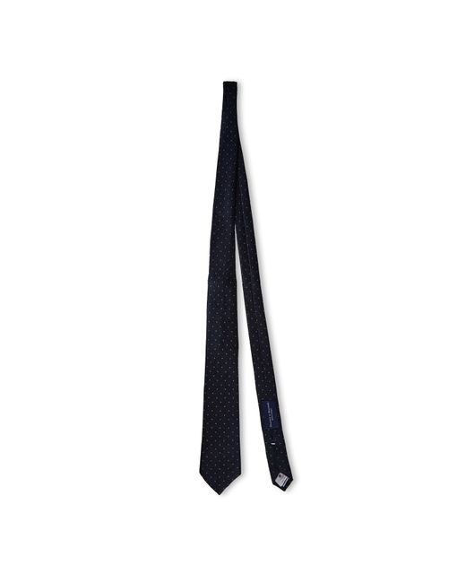 Haines and Bonner Blue Silk Spot Tie for men