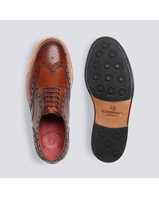 GRENSON Brown Archie Brogue for men