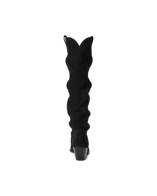Polo Ralph Lauren Black Slouch Knee High Boots