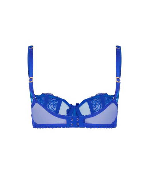 Agent Provocateur Blue Rozlyn Balconette Underwired Bra