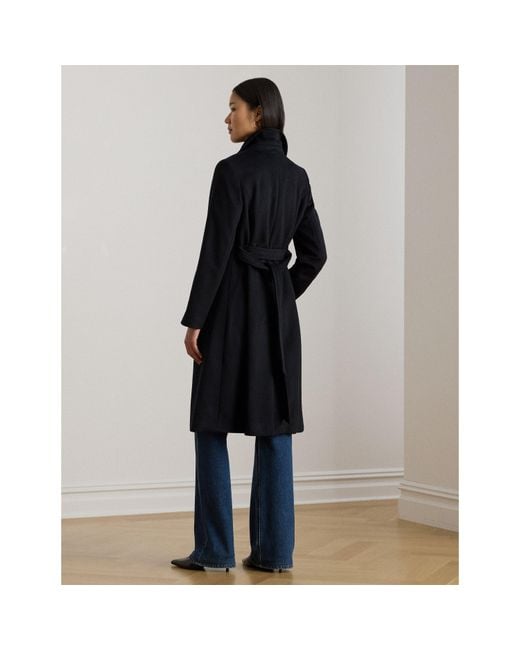 Ralph Lauren Black Lrl Wool Wrap Ld64