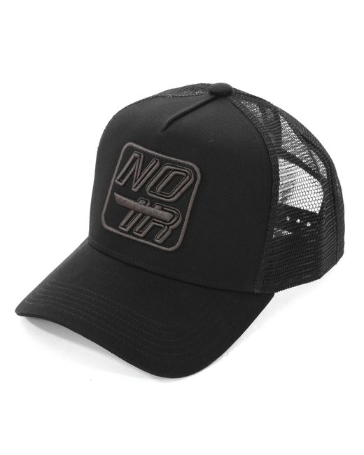 societe NOIR Black Sn Mesh Trucker Cap for men