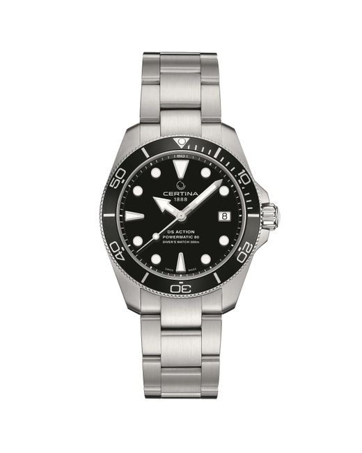 Certina Metallic Analogue Quartz Watch for men