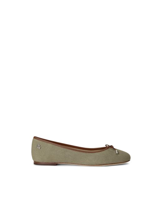 Ralph Lauren Green Jayna Ballet Pumps