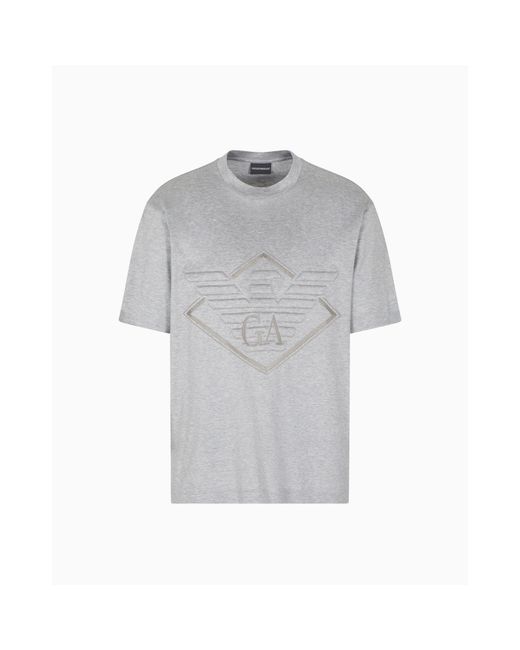 Emporio Armani Gray Regular Fit T-Shirt for men