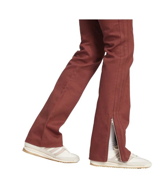 Adidas Red Closed Hem Fleece Joggers for men