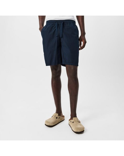 Albam Blue Poplin Shorts for men