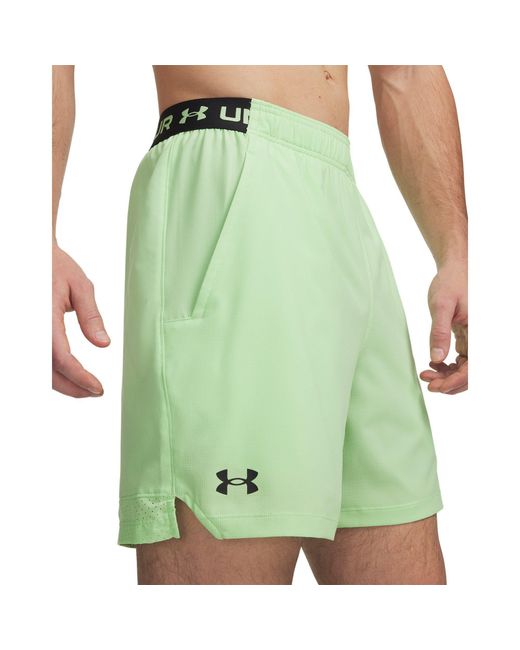 Under Armour Green Ua Vanish Woven 6In Shorts for men