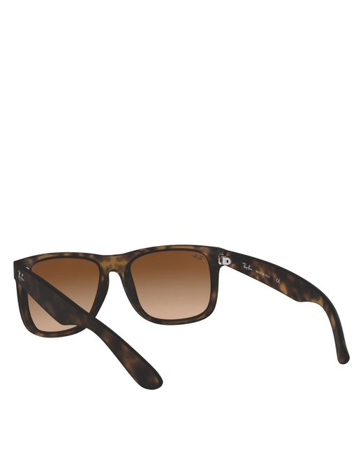 Ray-Ban Brown Justin Square Sunglasses