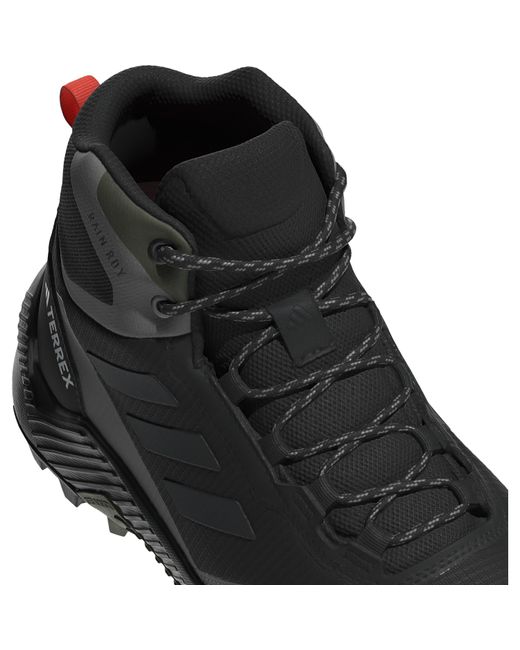 Adidas Black Terrex Eastrail Mid Waterproof Hiking Shoes for men