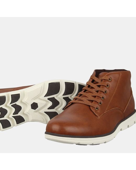Deakins Brown Milos Toecap Shoe for men