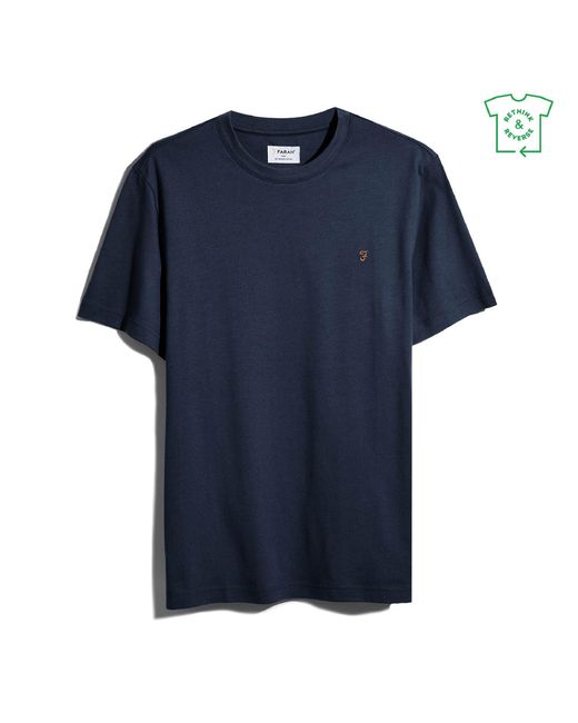 Farah Blue Danny Reg Tee for men