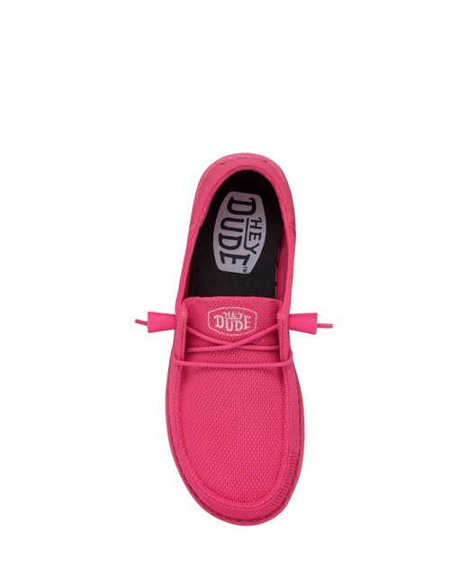 HeyDude Pink Wendy Funk Mono Shoes
