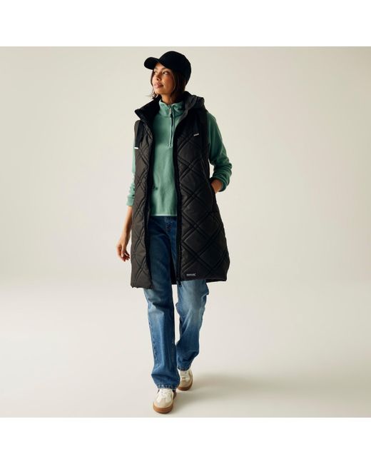 Regatta Black Rurietta Water-Repellent Hooded Gilet
