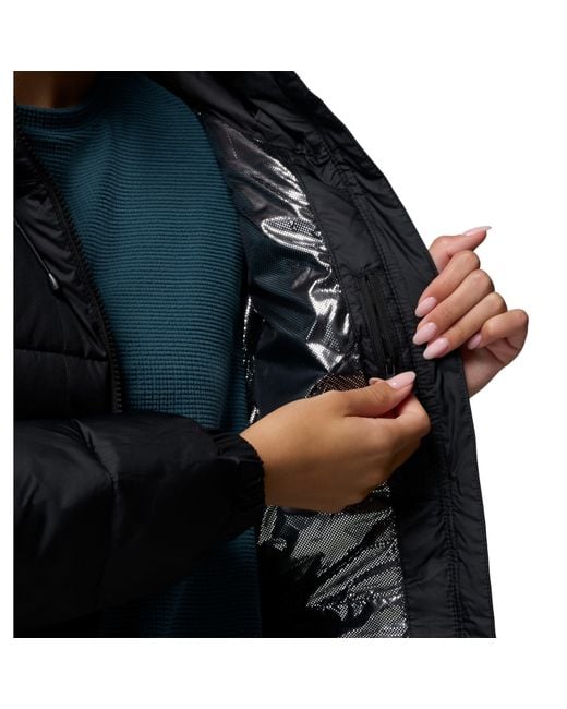 Columbia Black Pike Lake Thermal Reflective Water Repellent Insulated Puffer Jacket