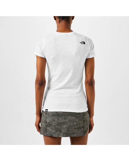 The North Face White Simple Dome Regular Fit T-Shirt
