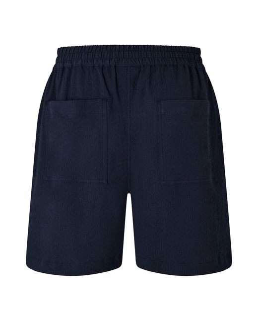 Maison Kitsuné Blue Elasticated Woven Tracksuit Shorts for men